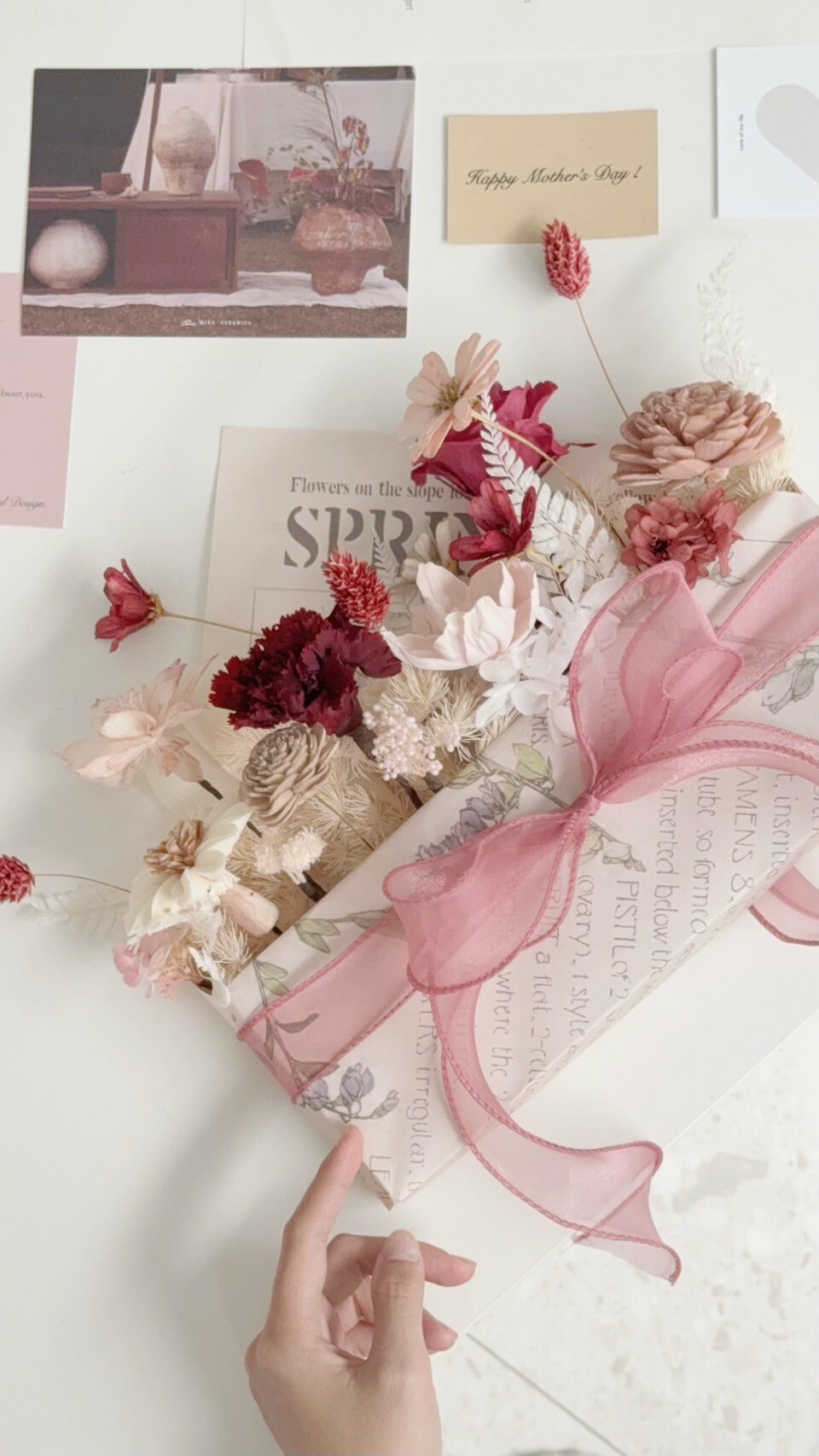 永生康乃馨信封花-花信寄情 (3色)