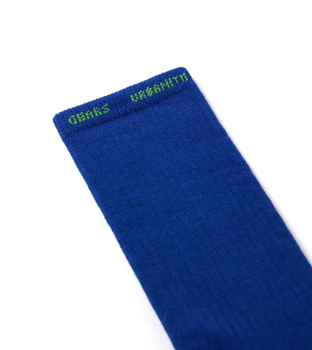 NOZZLE QUIZ Essential Mid 中高筒休閒襪 (間藍)