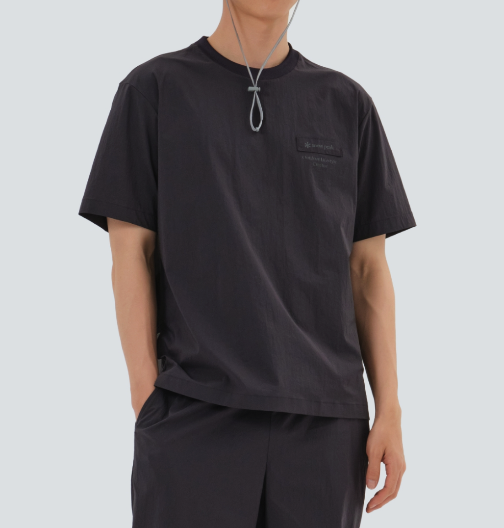【現貨】snow peak Root Woven Patch Short Sleeve T-shirt 25SS 貼布box 尼龍 短tee S25MMRTS82