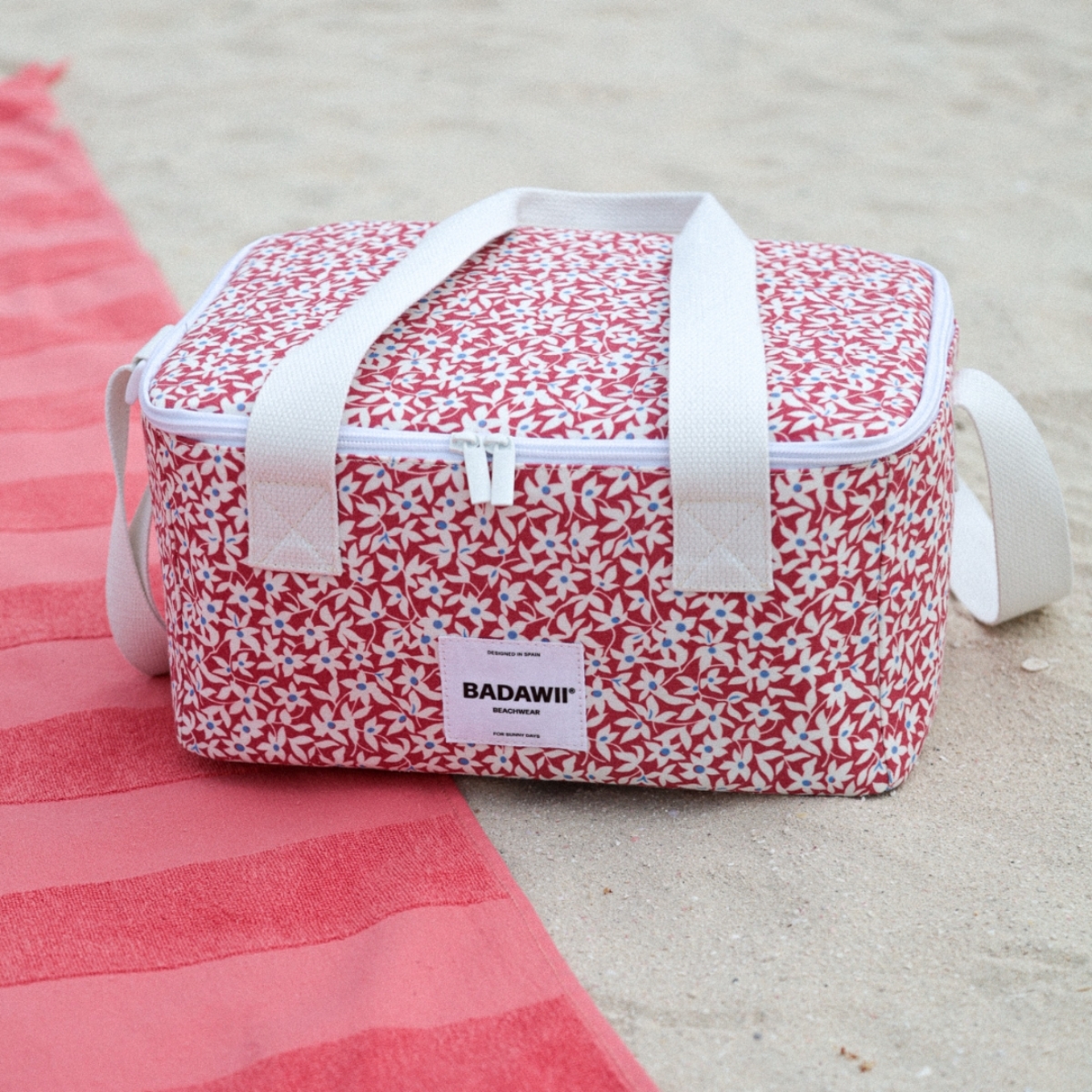 〖 Badawii 〗紅色小碎花保冷袋