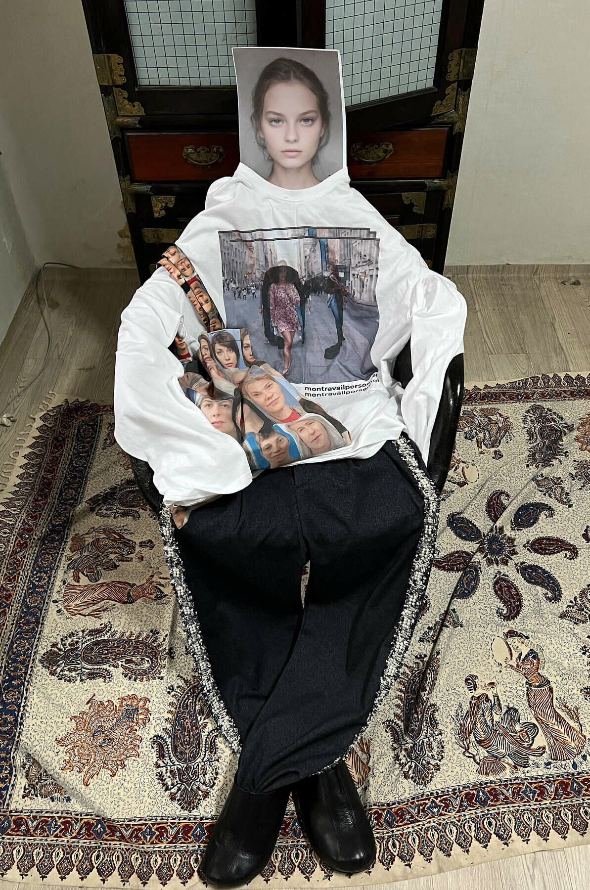 montravailpersonnel crowded bag - achromatic color