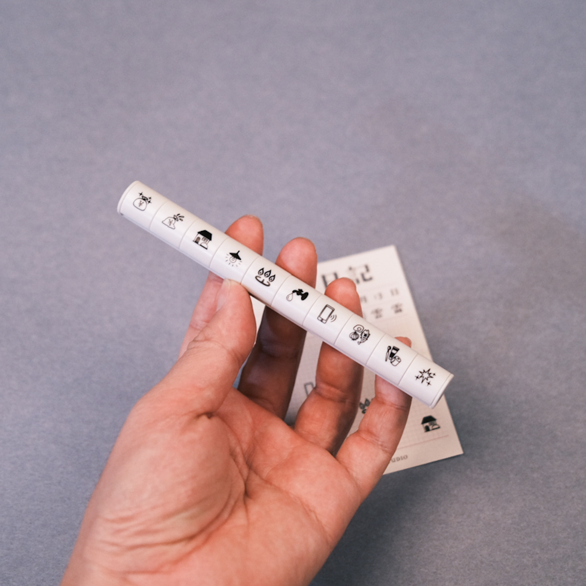 nototo 10 迷你 手帳印章 6種組合可選｜Shachihata 鯱旗牌 日本