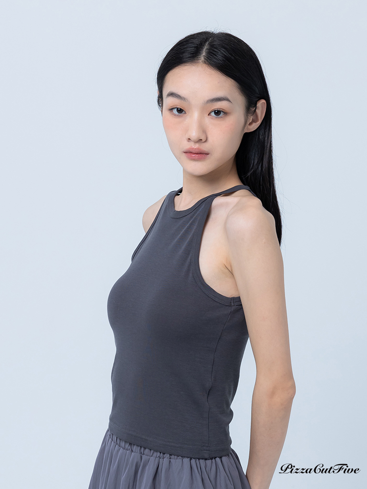 雲朵綿綿天絲感不對稱剪裁背心 PizzaCutFive PCF252411007