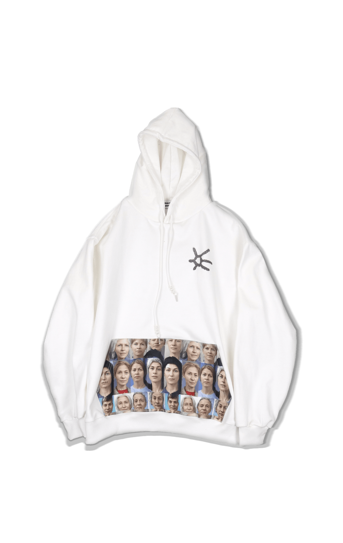 montravailpersonnel crowded hoodie - white