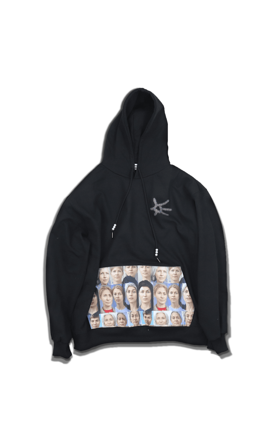 montravailpersonnel crowded hoodie - black