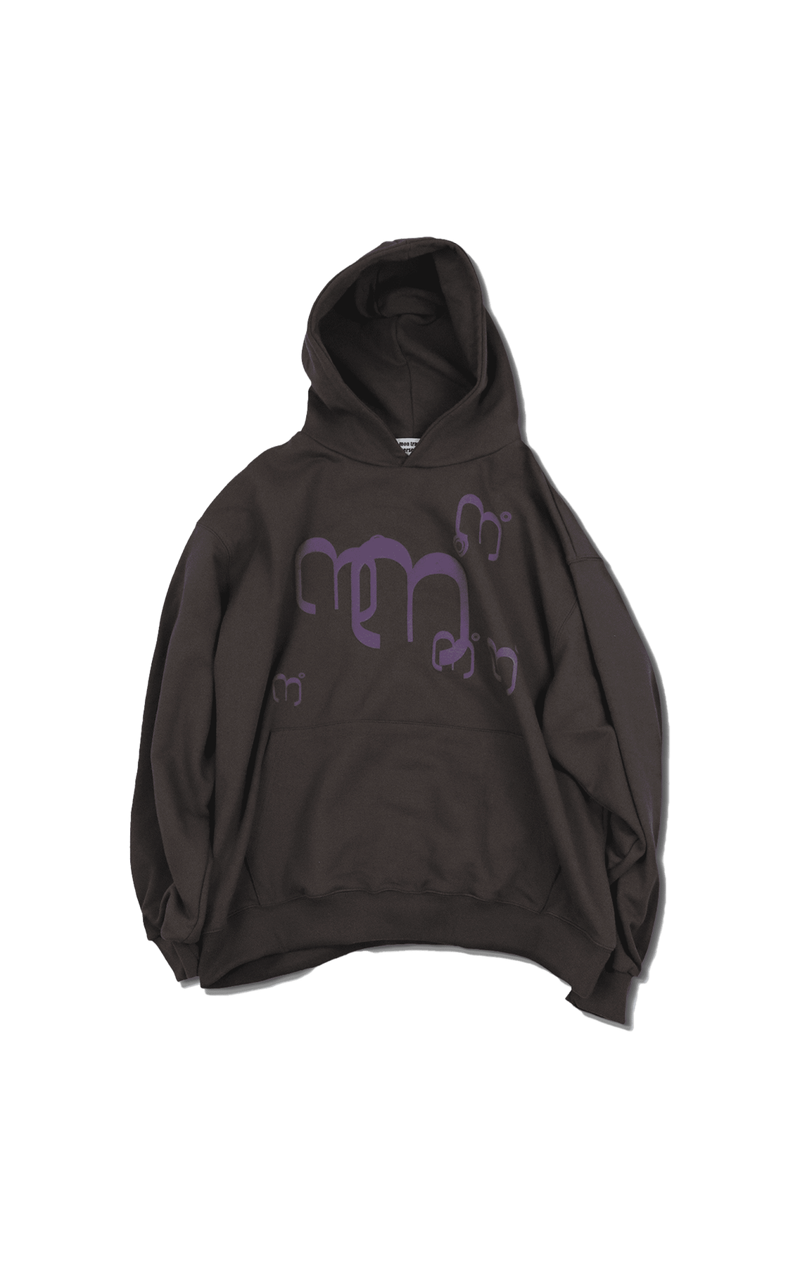 montravailpersonnel  logo x6 hoodie - vandyke brown