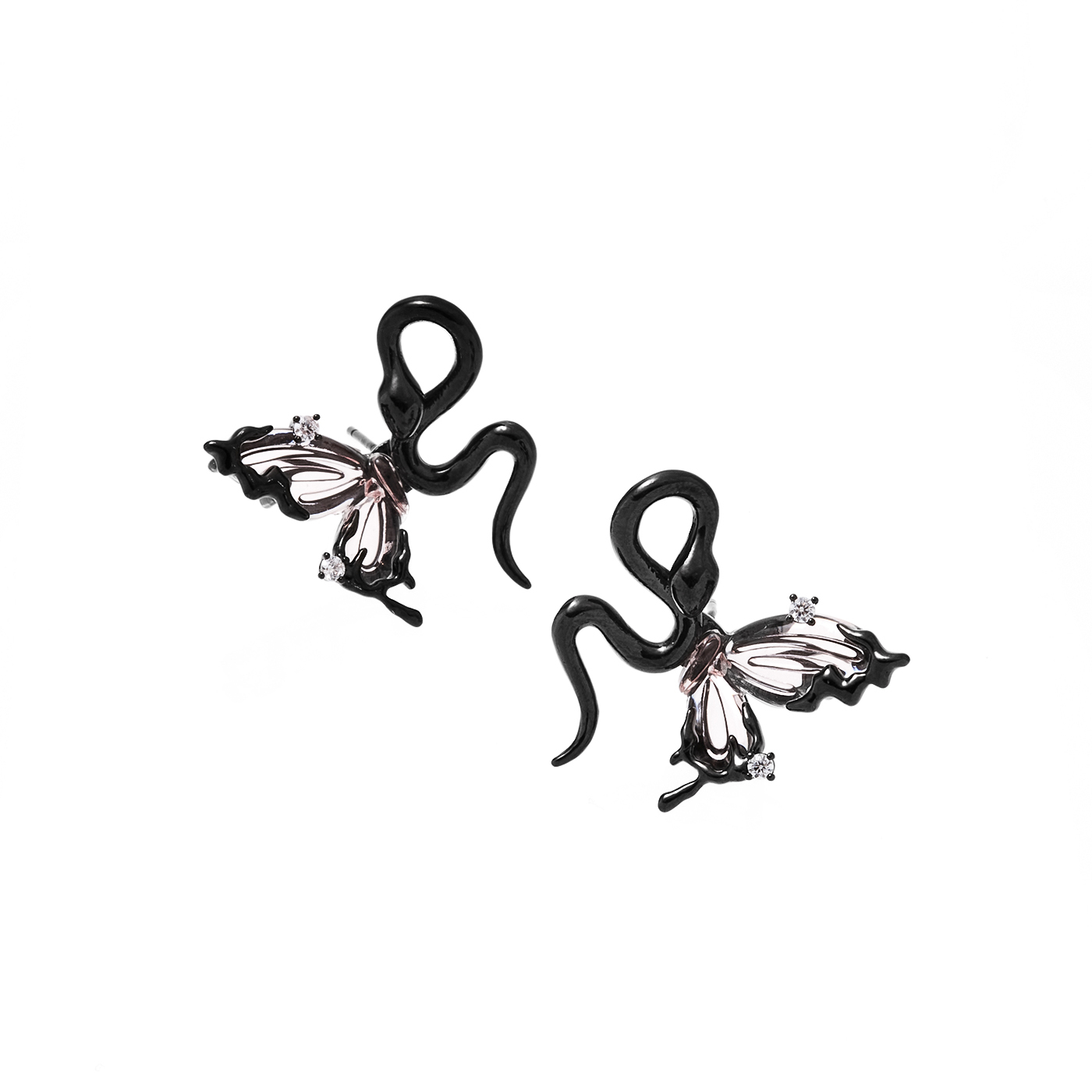 銀針,蝴蝶,蛇,耳環,平價飾品