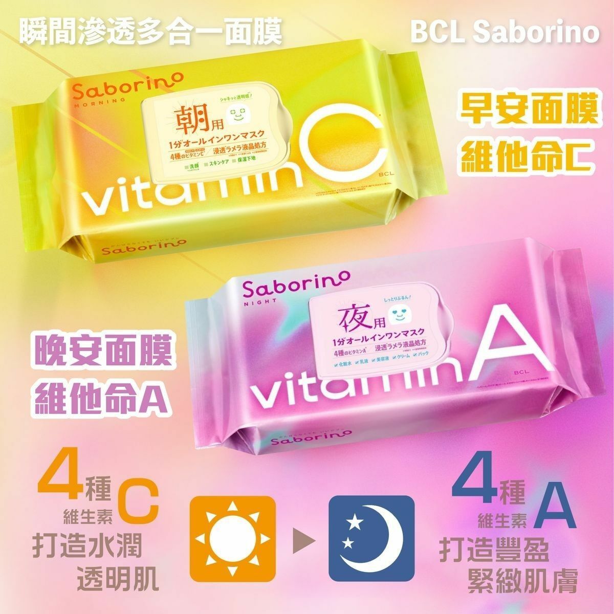 Saborino BCL - 維他命C 早安面膜 30枚 (平行進口)