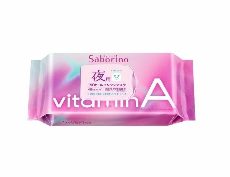 Saborino BCL - 維他命A 晚安面膜 30枚 (平行進口)