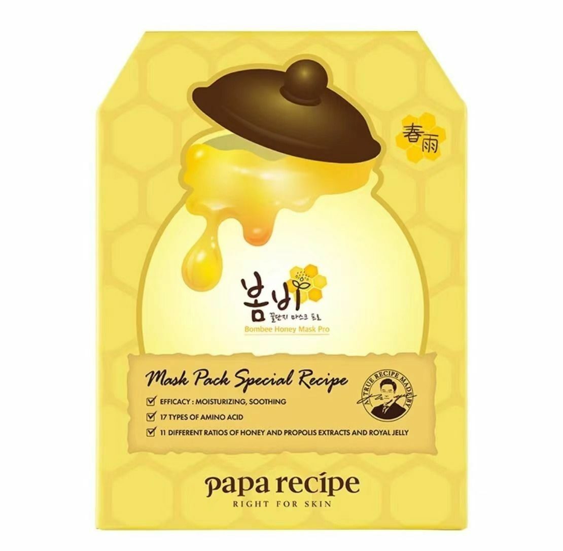 papa recipe 蜂蜜保濕面膜 10片庄 (平行進口)