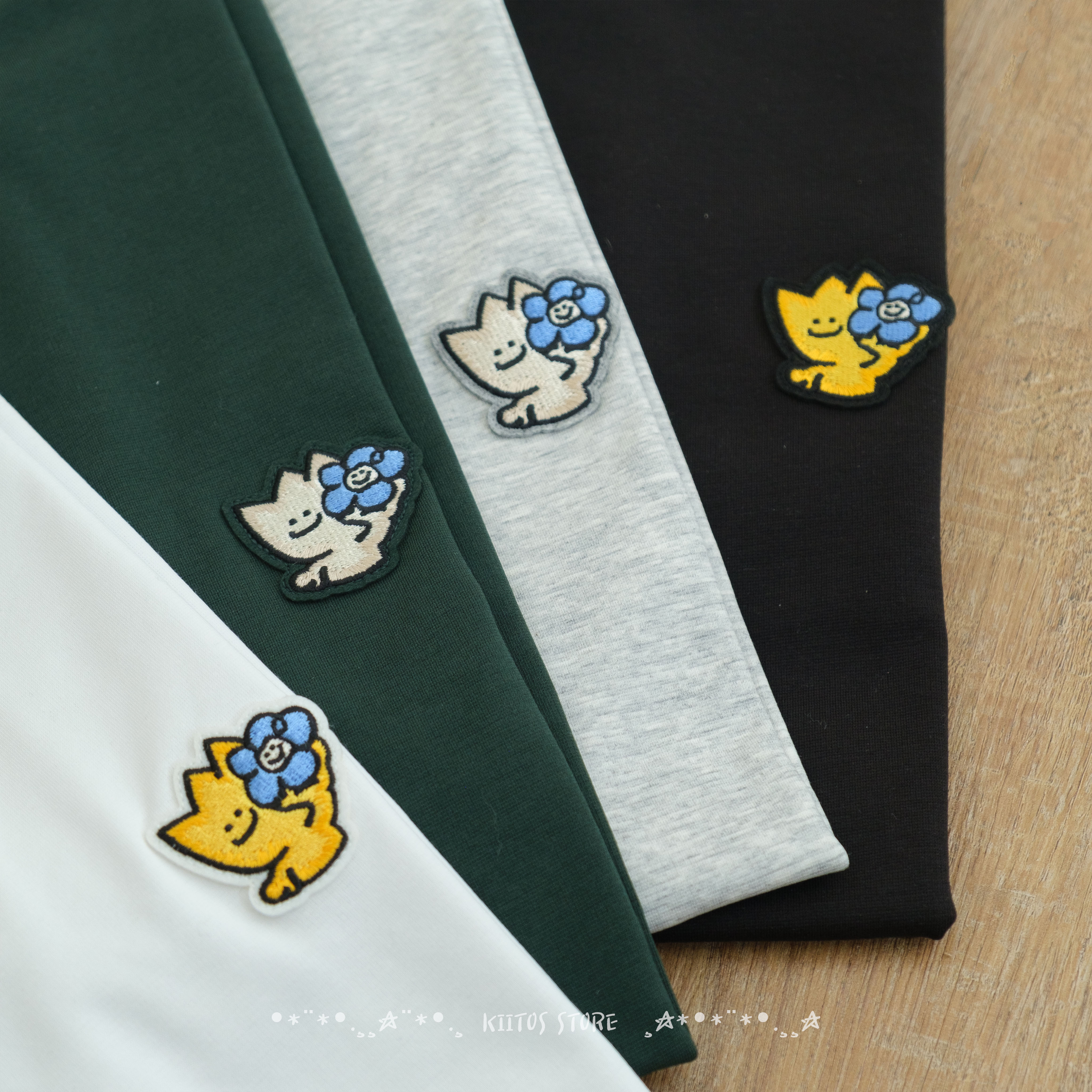 現貨  韓國代購 Wacky WiLLy 2025 小火人 Kiki & Lily Double Wappen 刺繡 小標 短袖 T恤