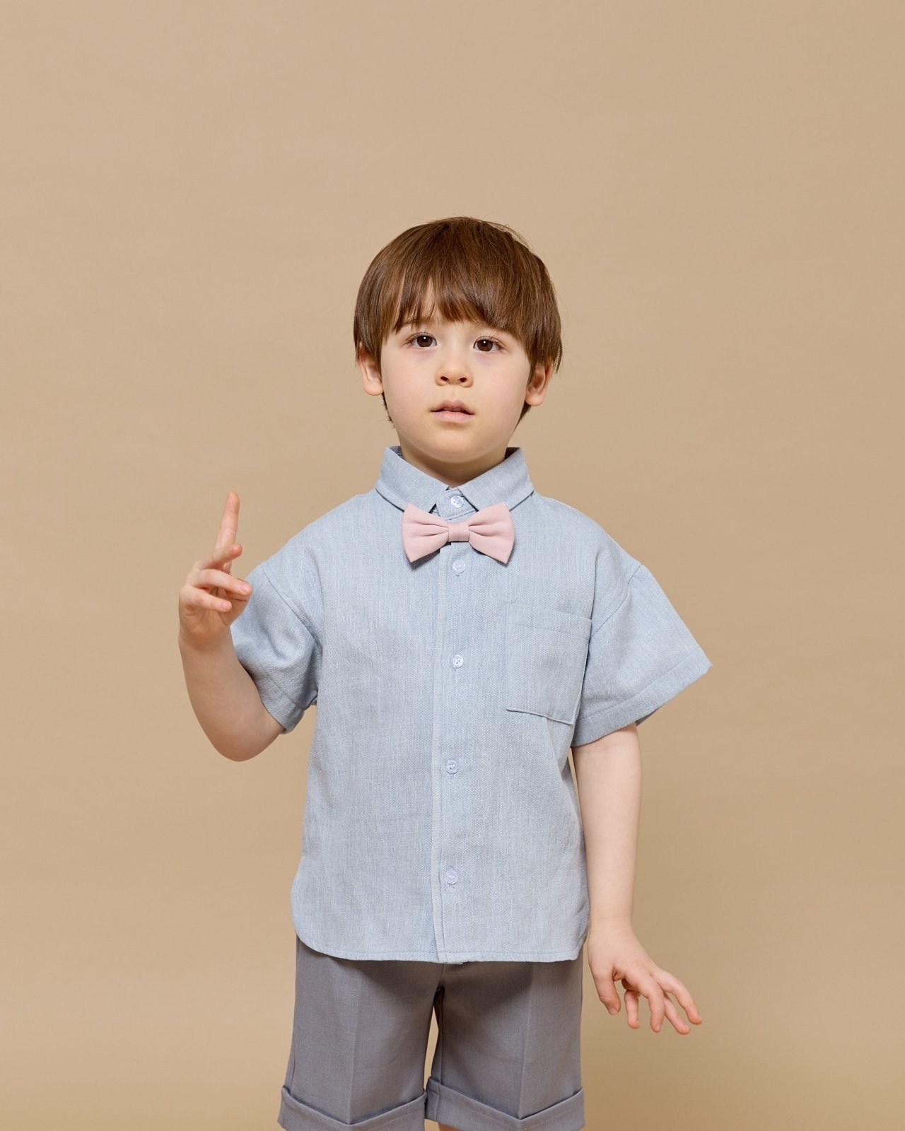 Aida Washed Denim Short Sleeve Shirt