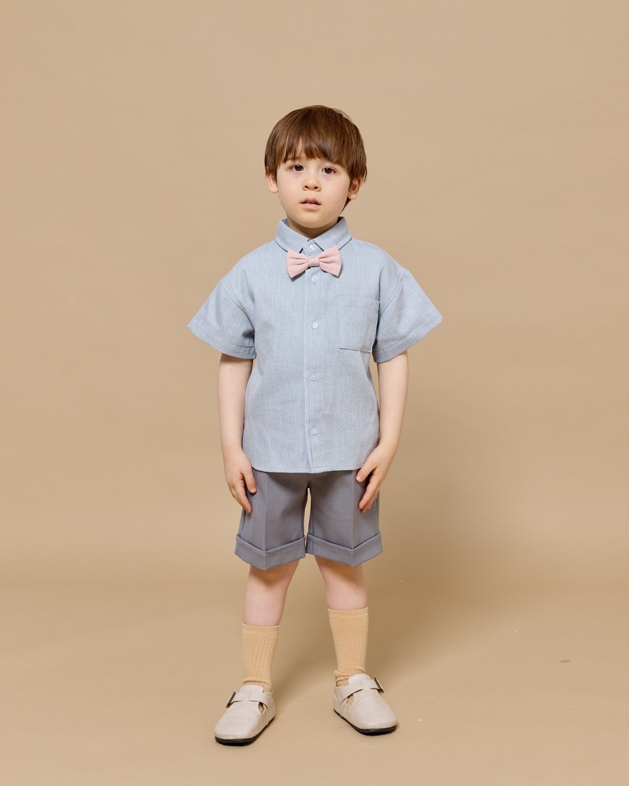 Aida Washed Denim Short Sleeve Shirt