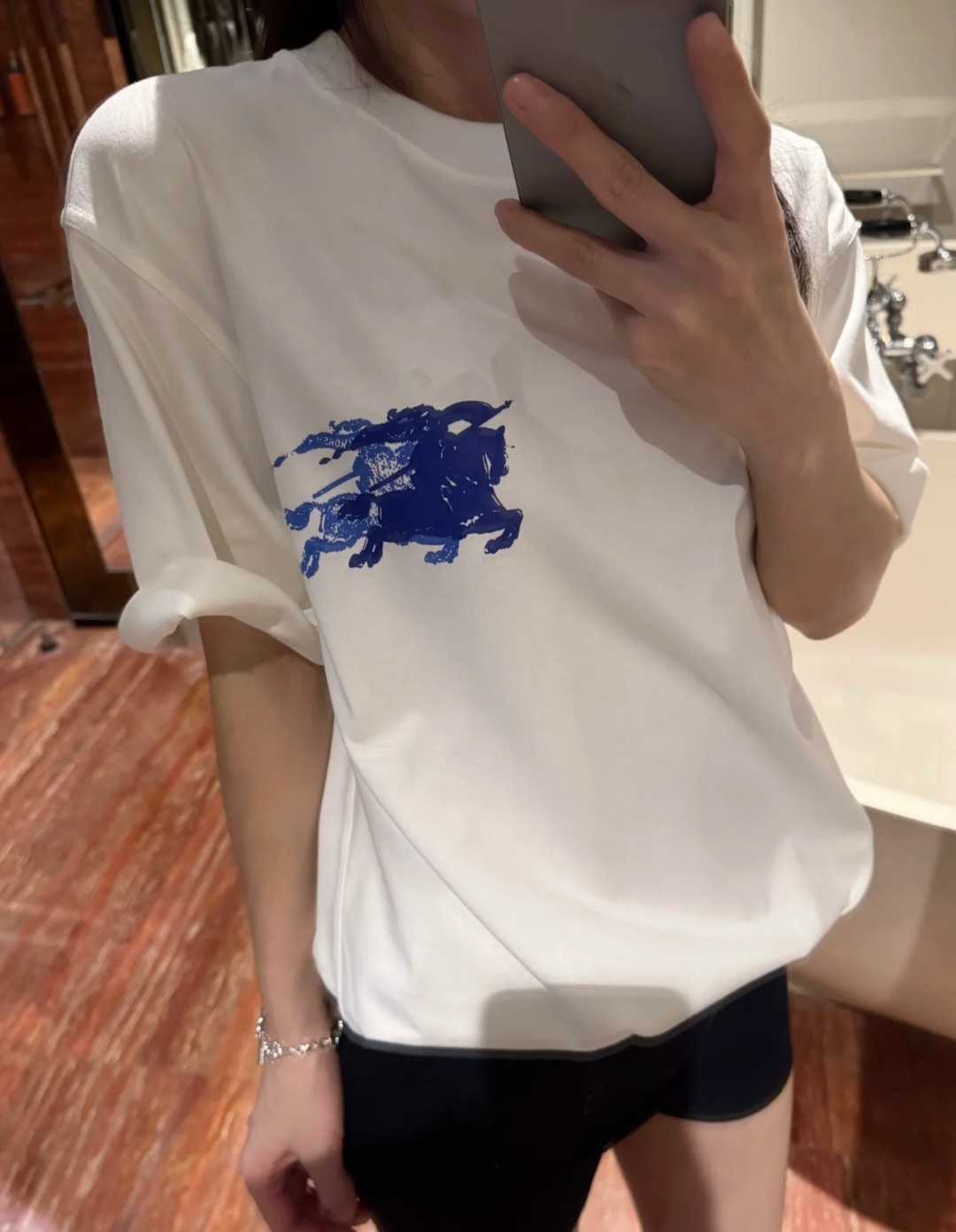 BBR 白色 幻影戰馬Logo Tee