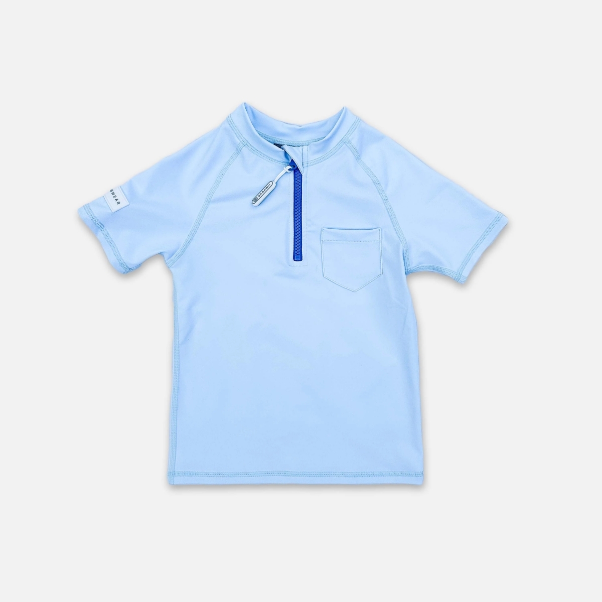 〖 Badawii 〗淺藍短袖防曬泳衣