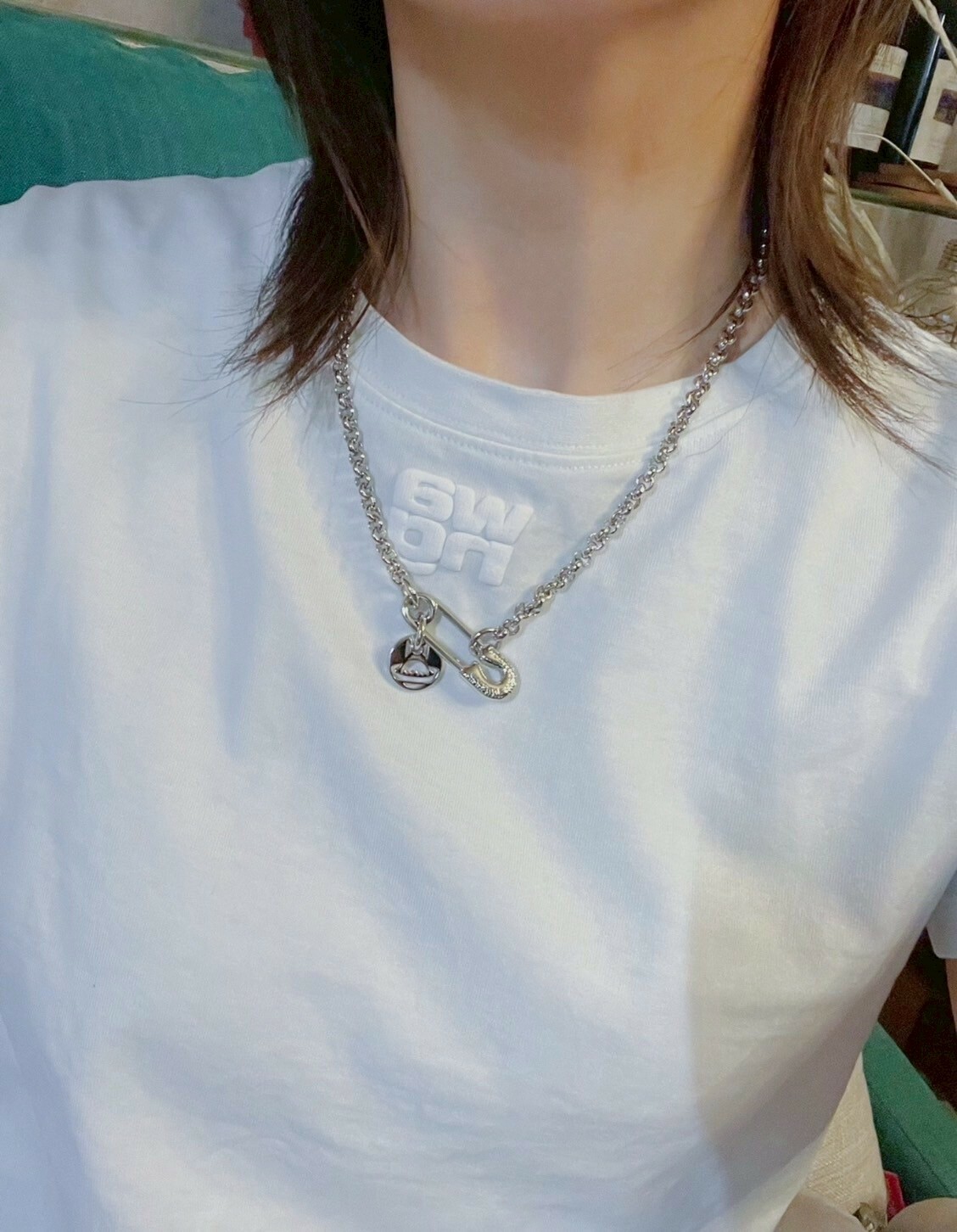 Vivienne Westwood 西太后 IMOGENE 雕刻迴紋針土星項鍊