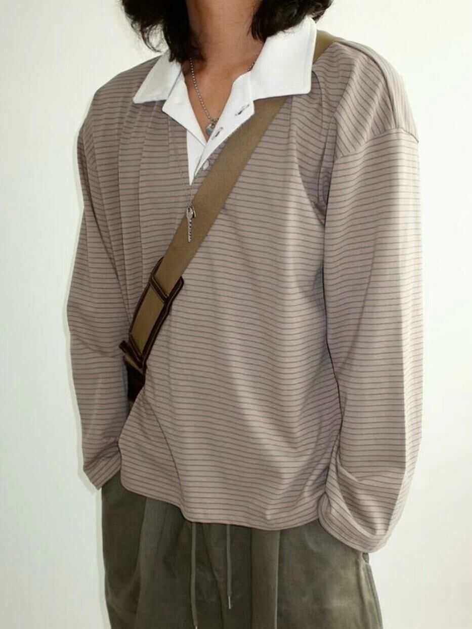 橫間長袖PoloTee VOID-085T