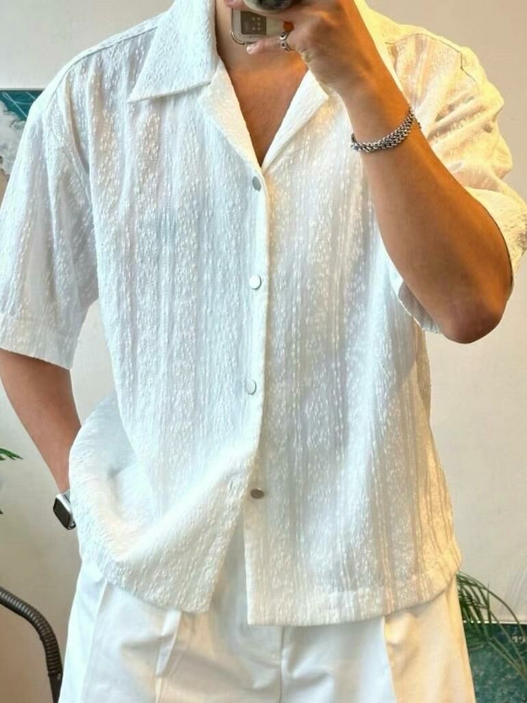 條紋短袖恤衫 VOID-034S