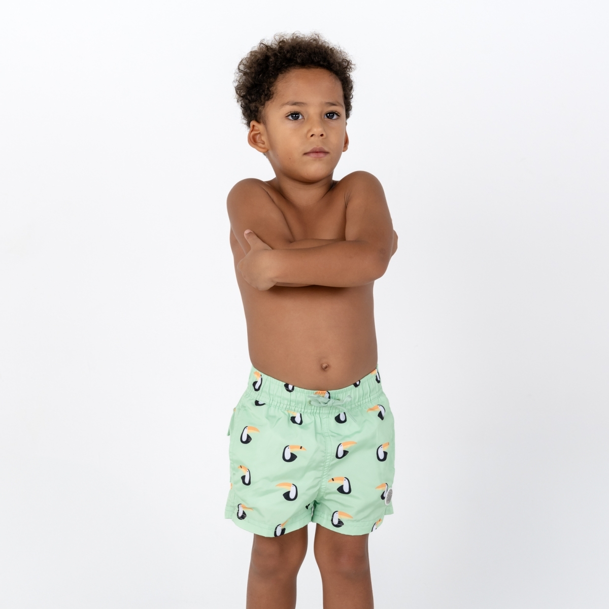 〖 Badawii 〗綠色大嘴鳥海灘泳褲