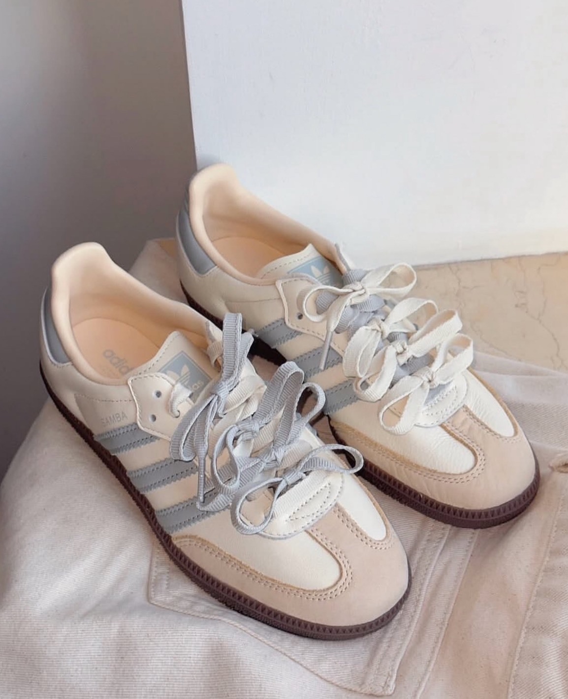 Adidas Originals Samba OG 米白 女款板鞋