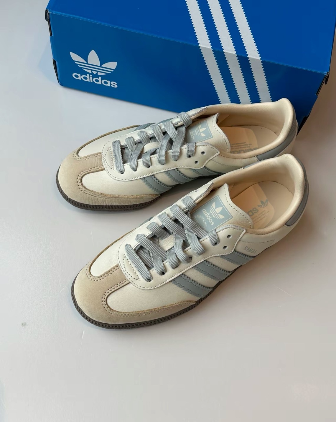 Adidas Originals Samba OG 米白 女款板鞋