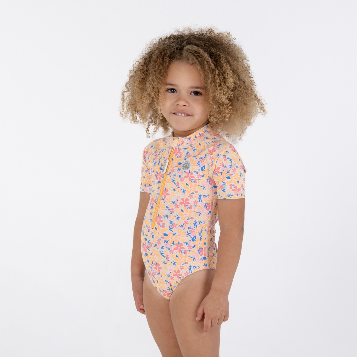 〖 Badawii 〗夏日花卉防曬一件式泳衣