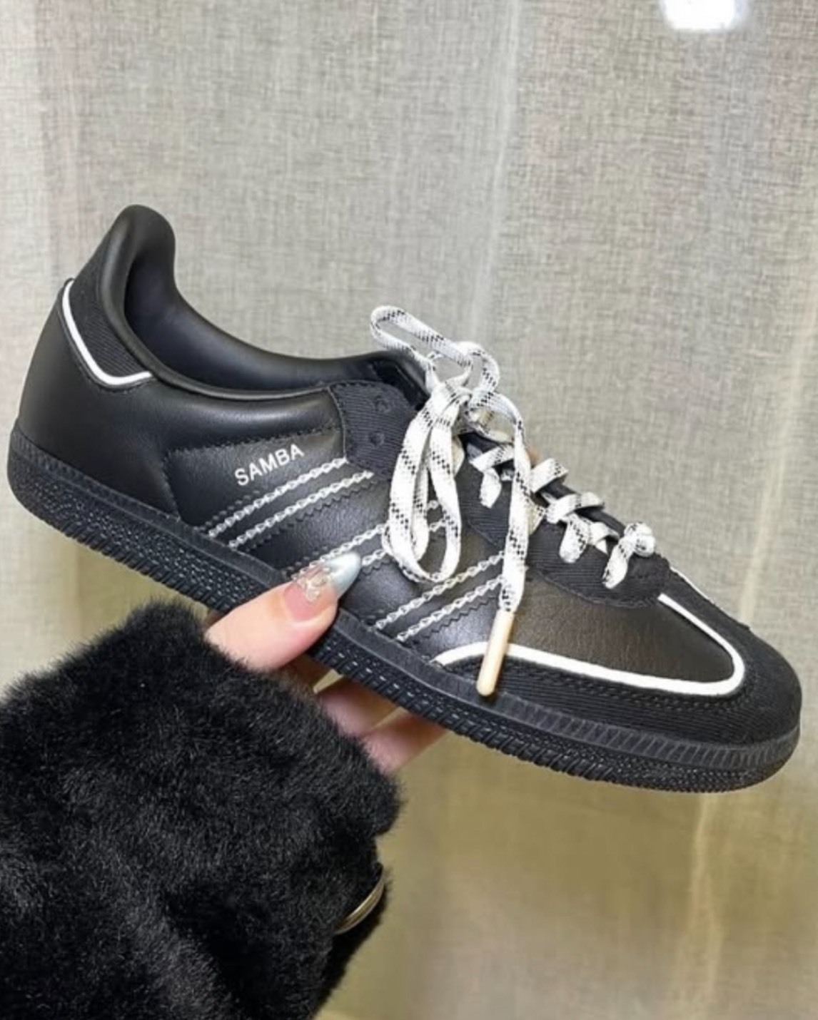 Adidas Originals Samba OG 黑色 男女同款板鞋
