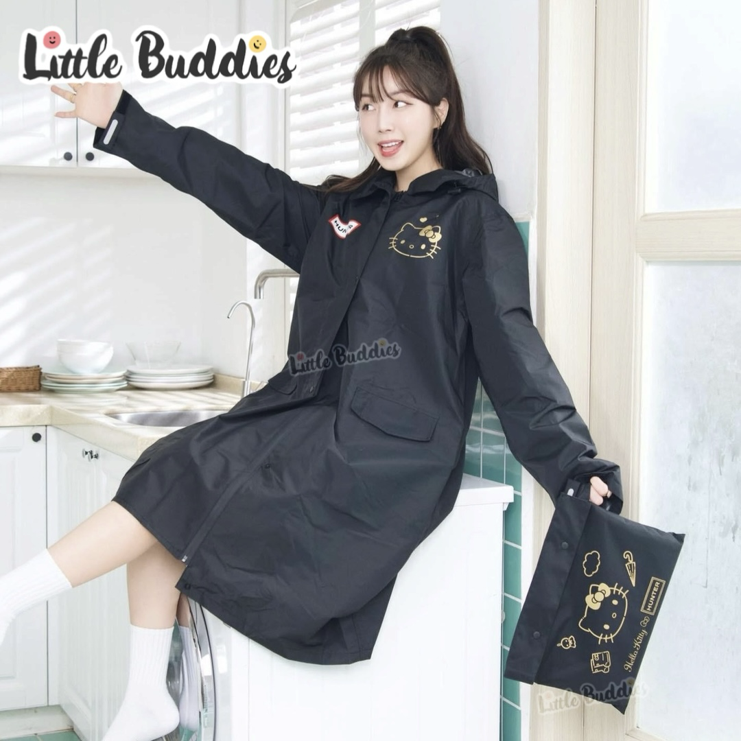 台灣限定 HUNTER x Sanrio characters 聯名系列 雙面漁夫帽/ 時尚風雨衣