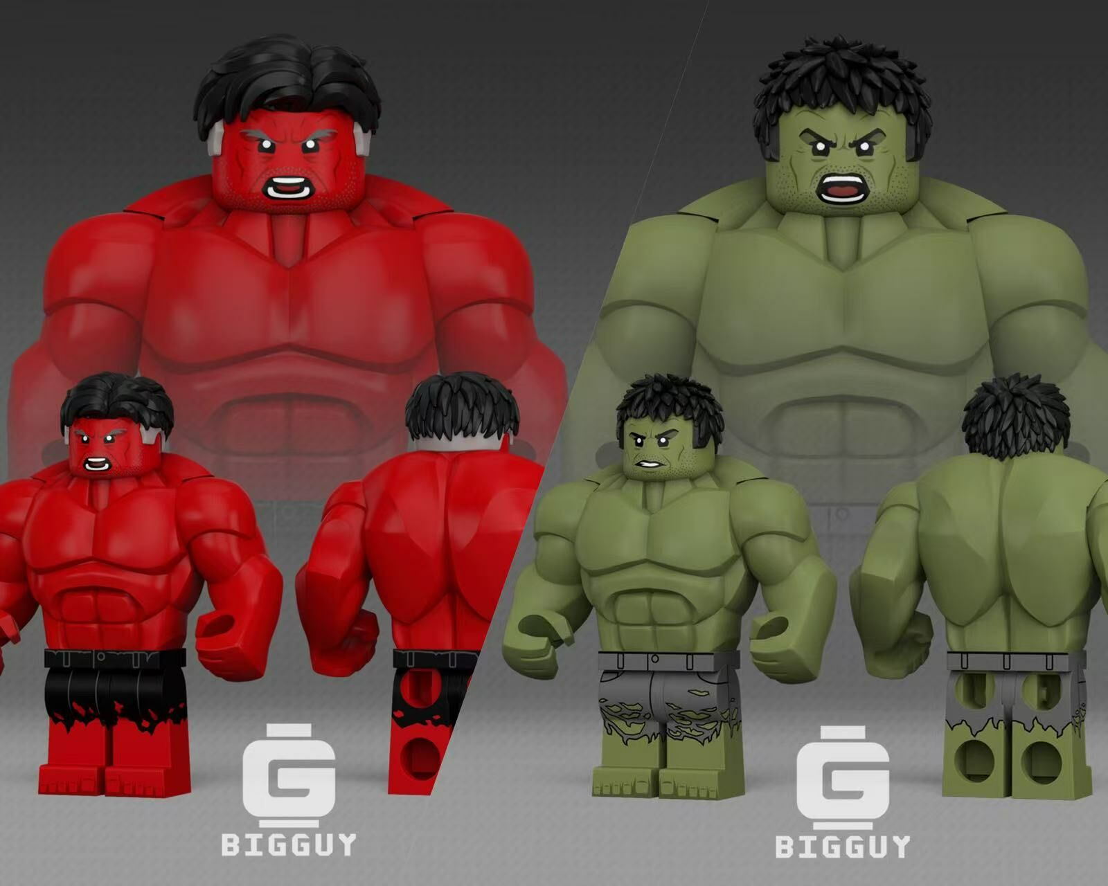 [Bigguy][Preorder] Captain America 4 - Red Hulk & Avengers: Infinity War Hulk [PADprinted]