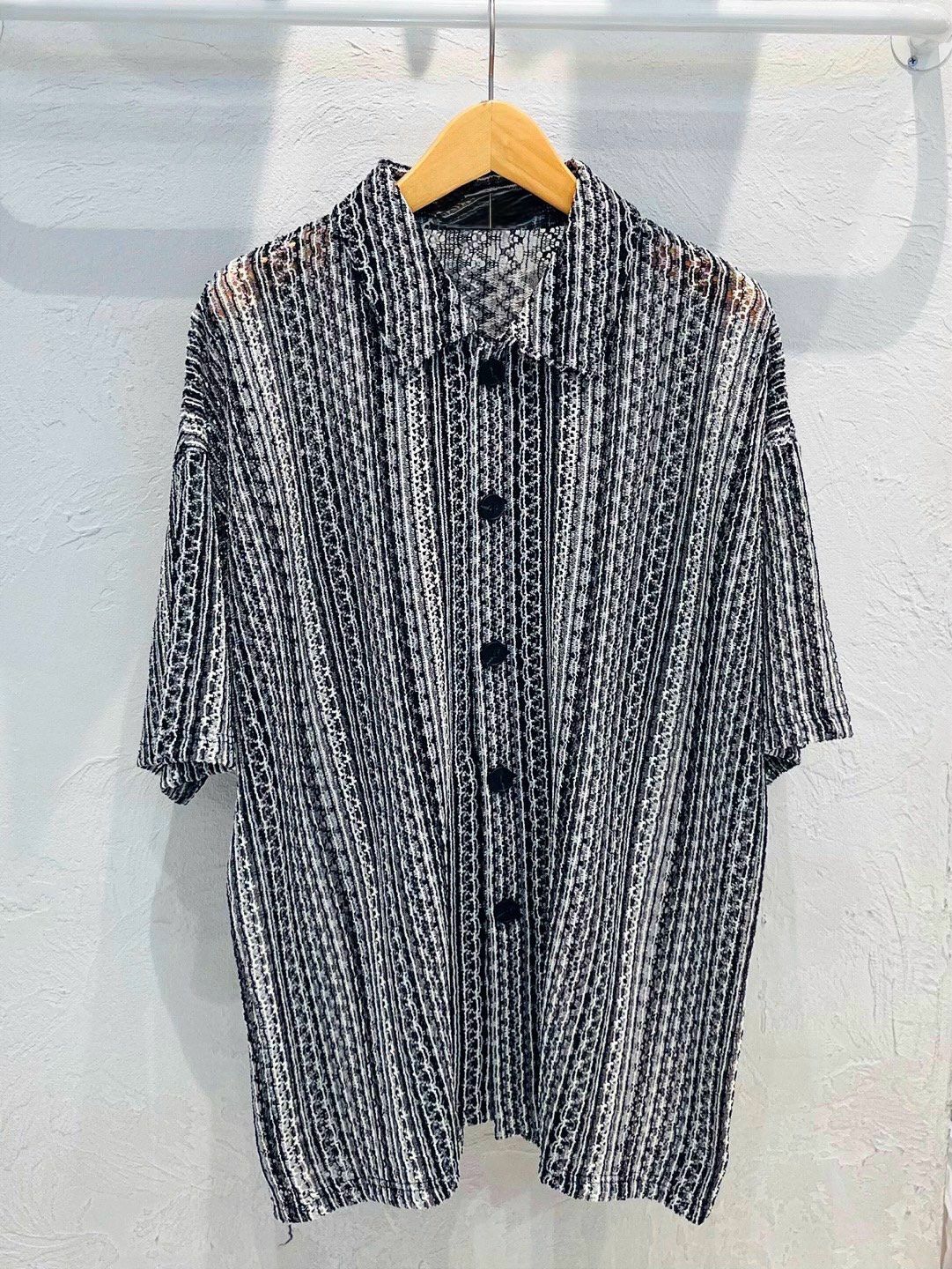 網直紋短袖恤衫 S2308