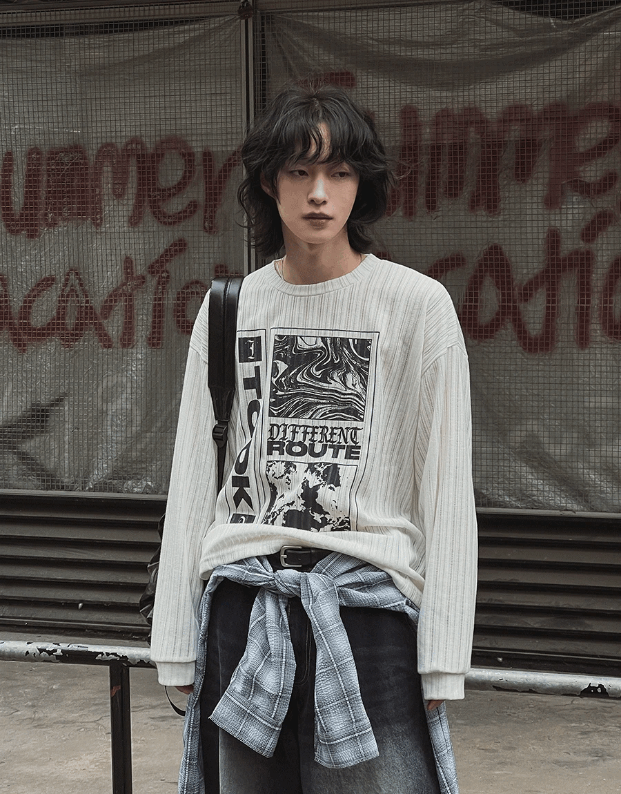 ROUTE 印花 Overfit 針織衫