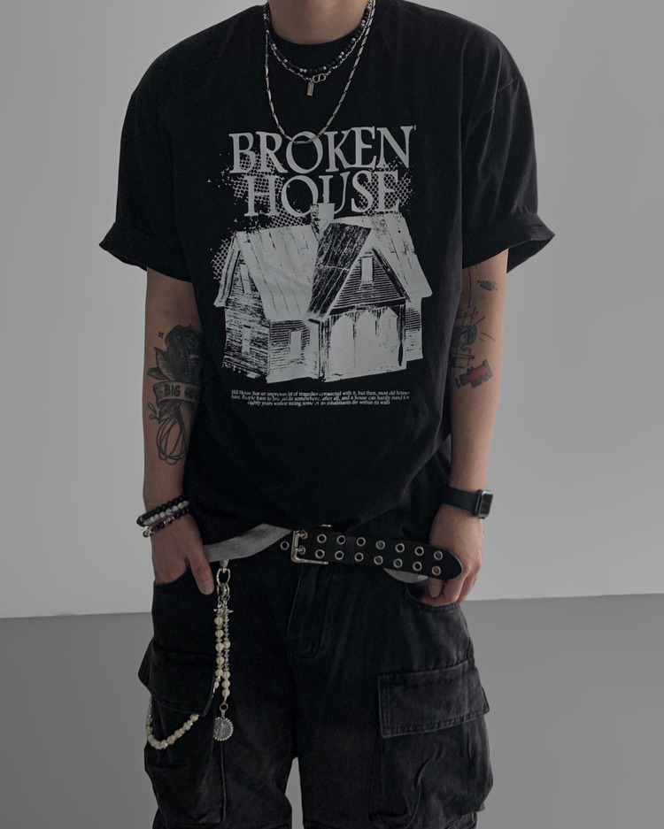Broken House 水洗短袖T恤