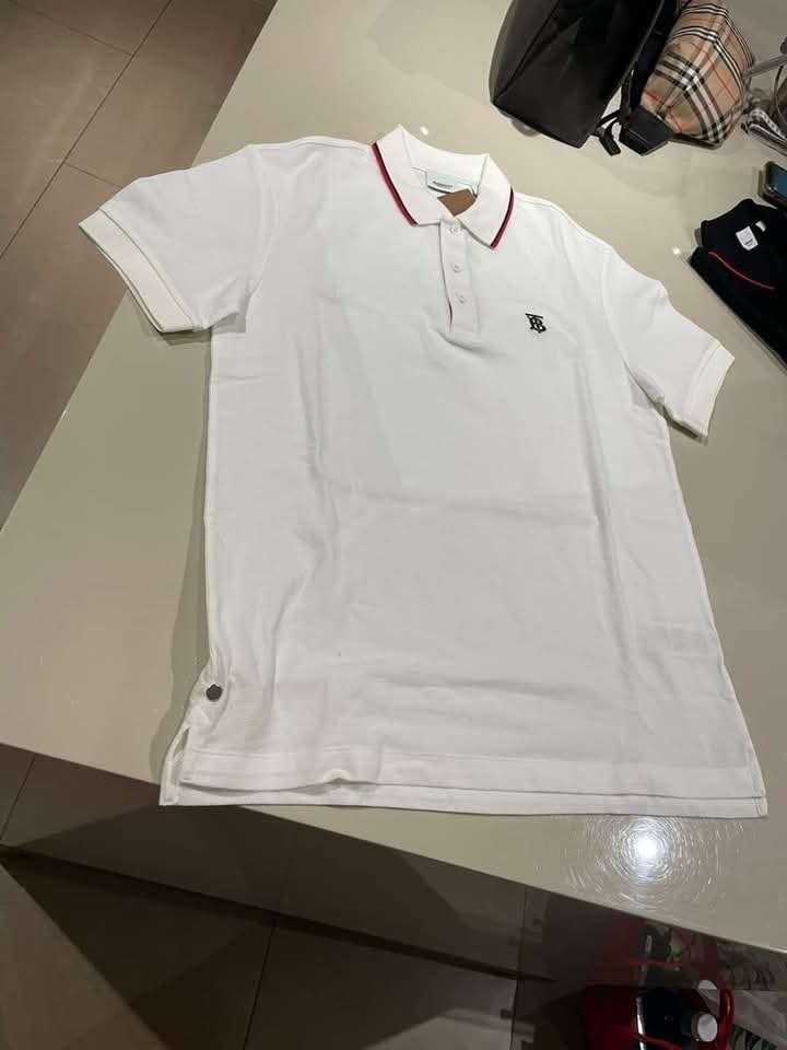 BBR 白色併紅邊Polo 男款