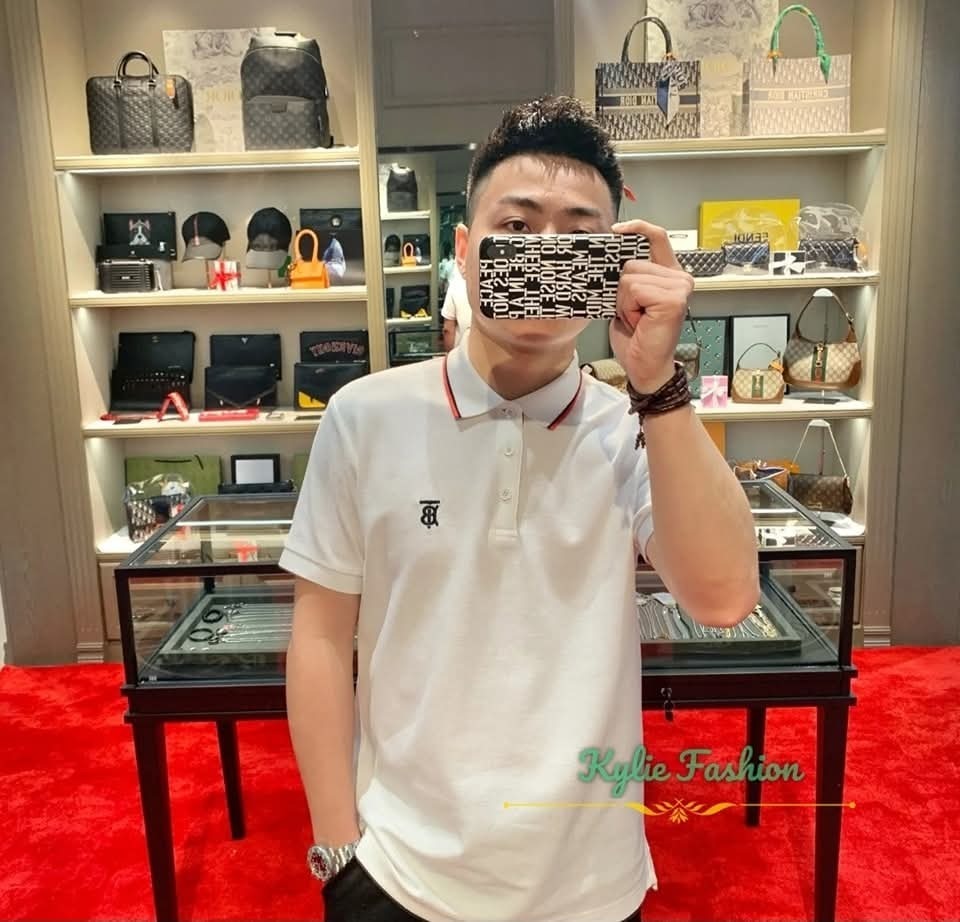 BBR 白色併紅邊Polo 男款