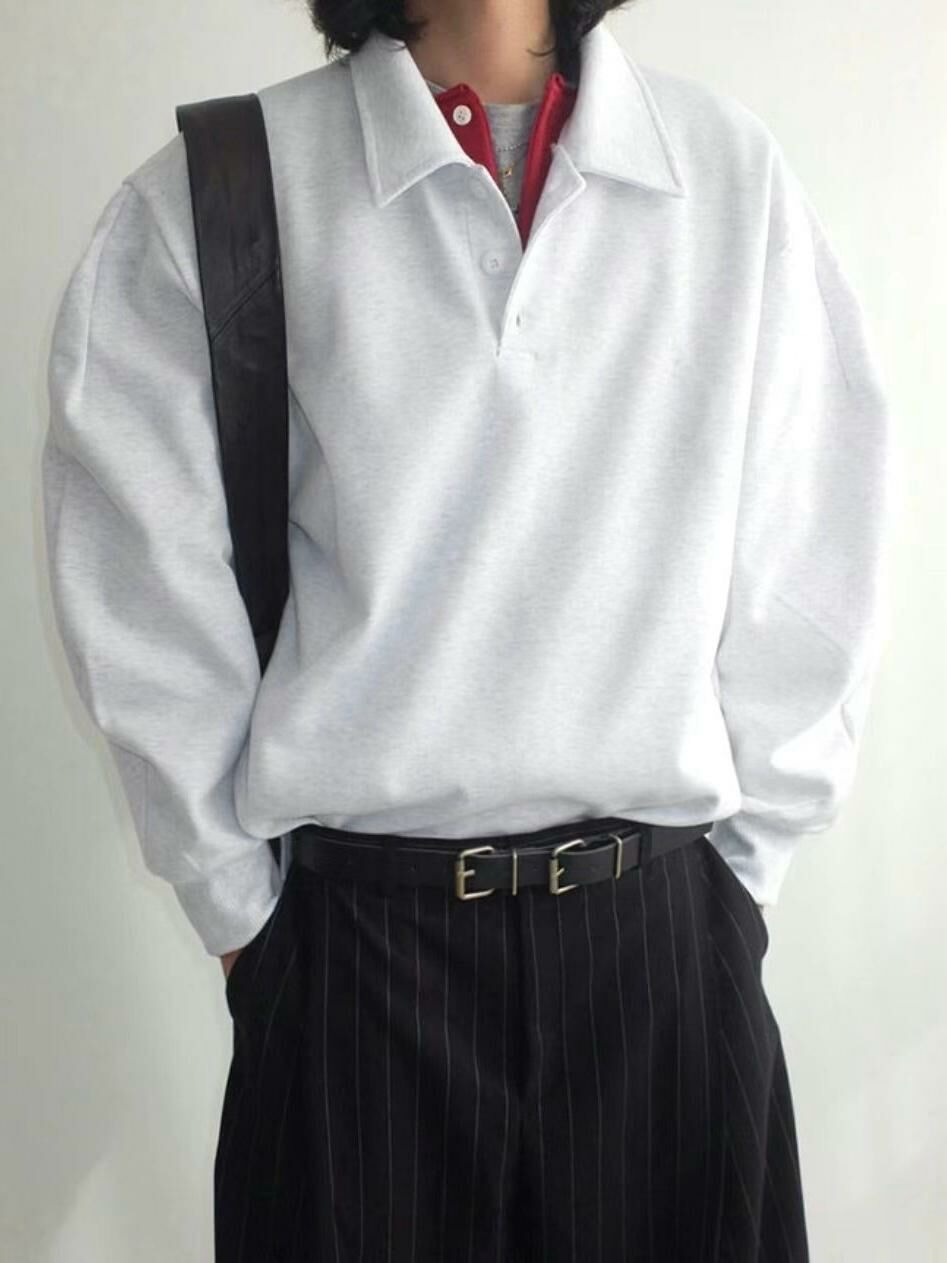 淨色Polo衛衣 VOID-092T