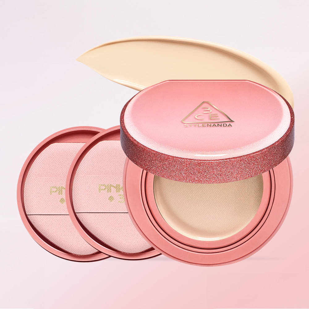 3CE Fitting Mesh Cushion 11g [with Refill] [Limited Pinkasino Editon]