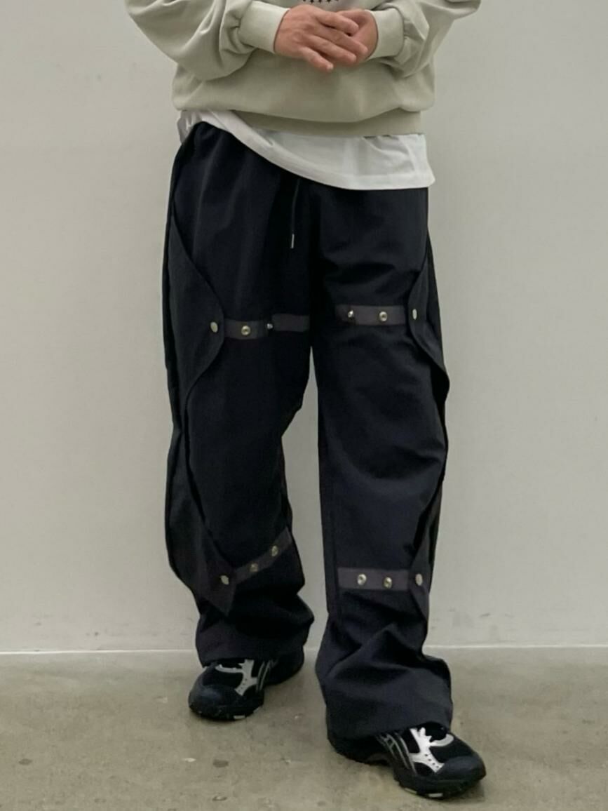 淨色可束腳鬆身褲 EASY-061P