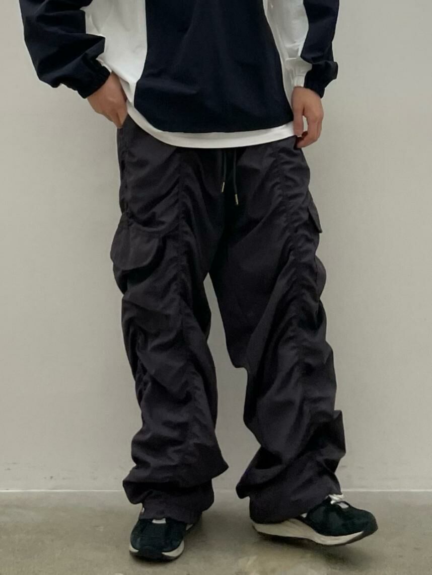 淨色皺紋鬆身褲 EASY-065P