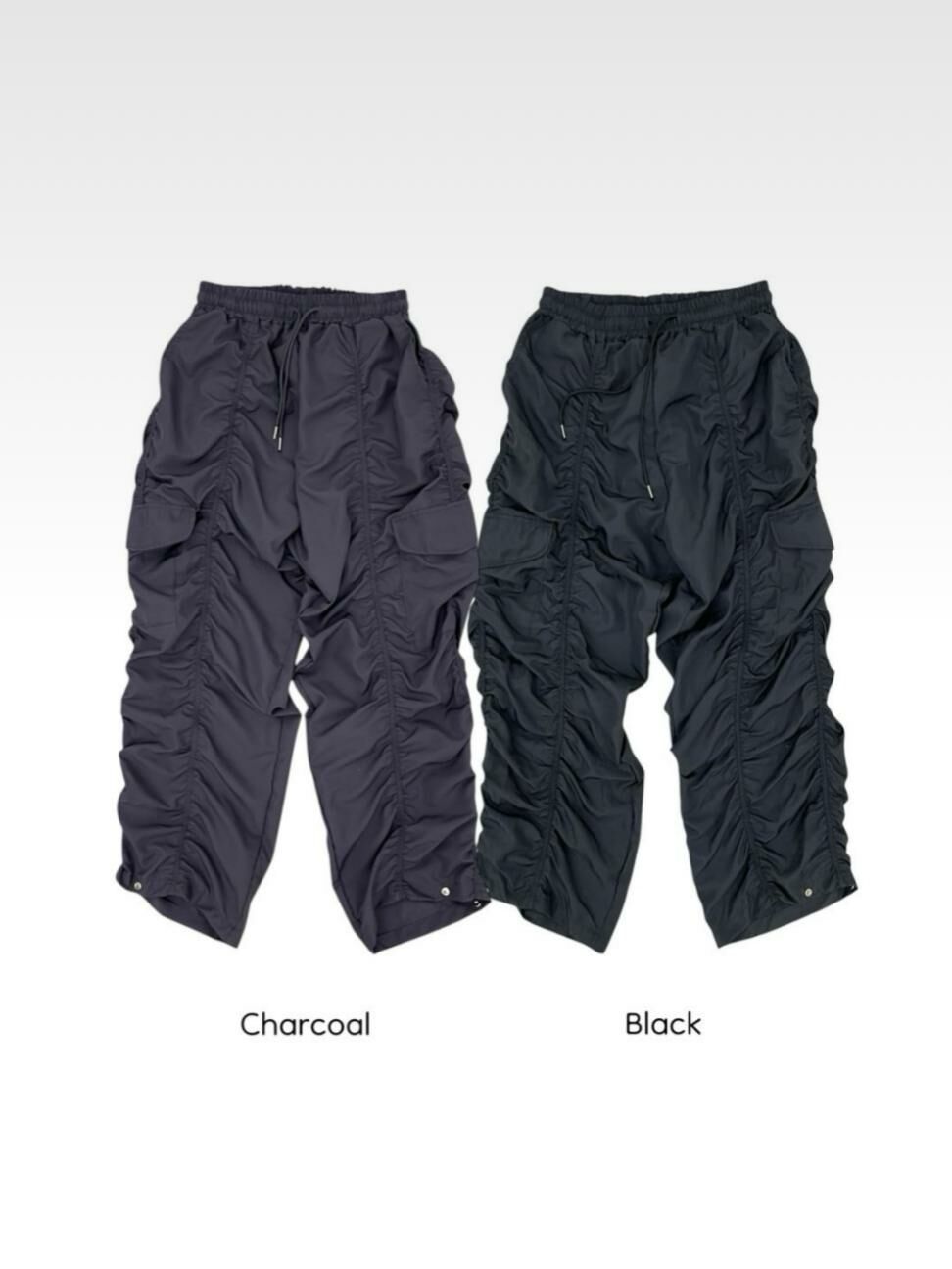 淨色皺紋鬆身褲 EASY-065P