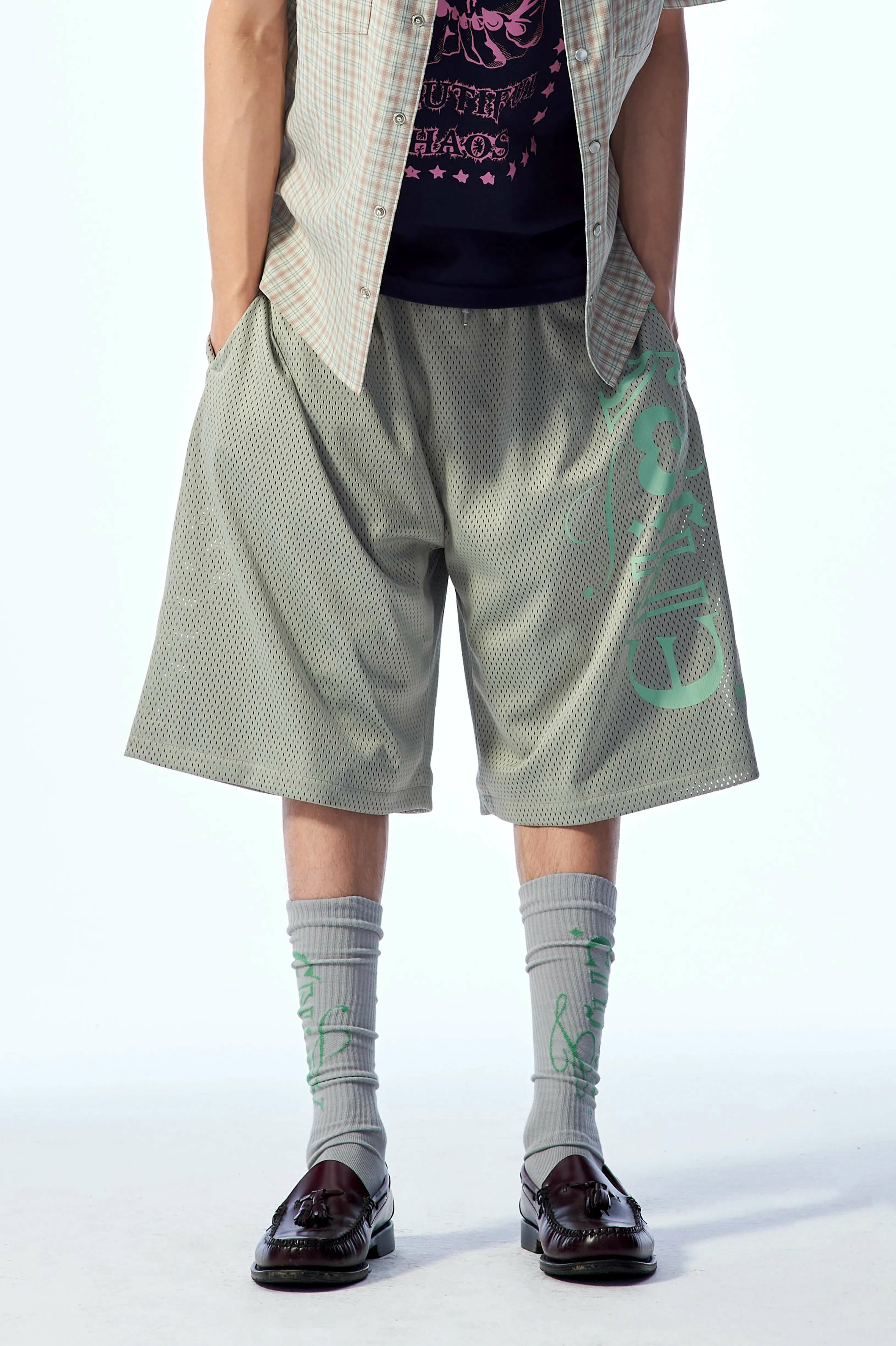 LUSIVE｜享受印花短褲 Enjoy Jersey Short (灰色)