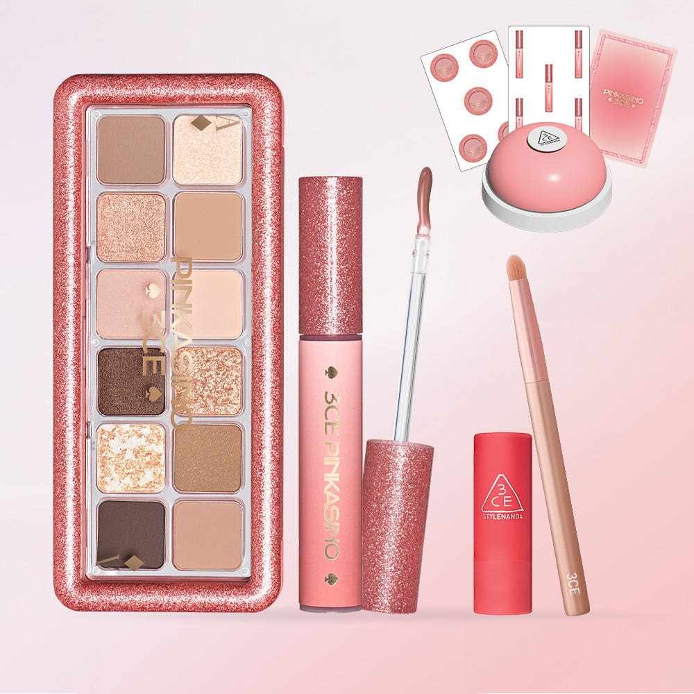 3CE Mochamus Look SET (Palette + Lip) [Limited Pinkasino Editon]