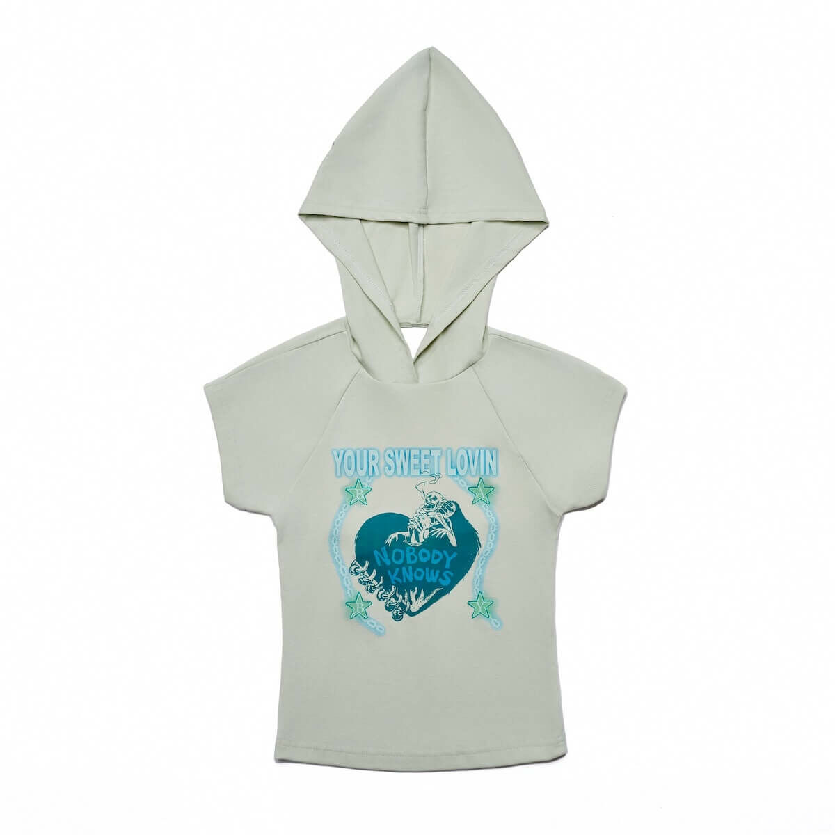 LUSIVE｜甜蜜的愛連帽T Your Sweet Lovin Hooded Tee  (草綠)
