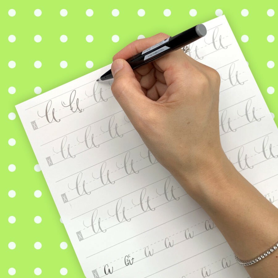 摩登現代體 Modern 英文書法字帖｜筆尖溫度