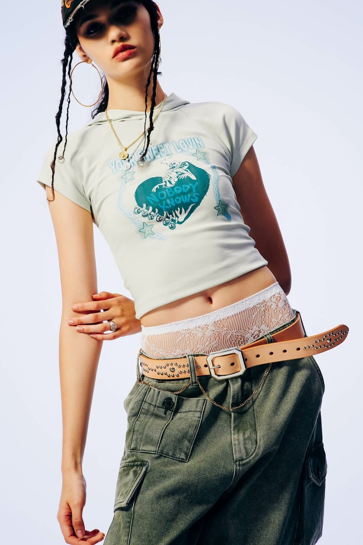 LUSIVE｜甜蜜的愛連帽T Your Sweet Lovin Hooded Tee (深灰)