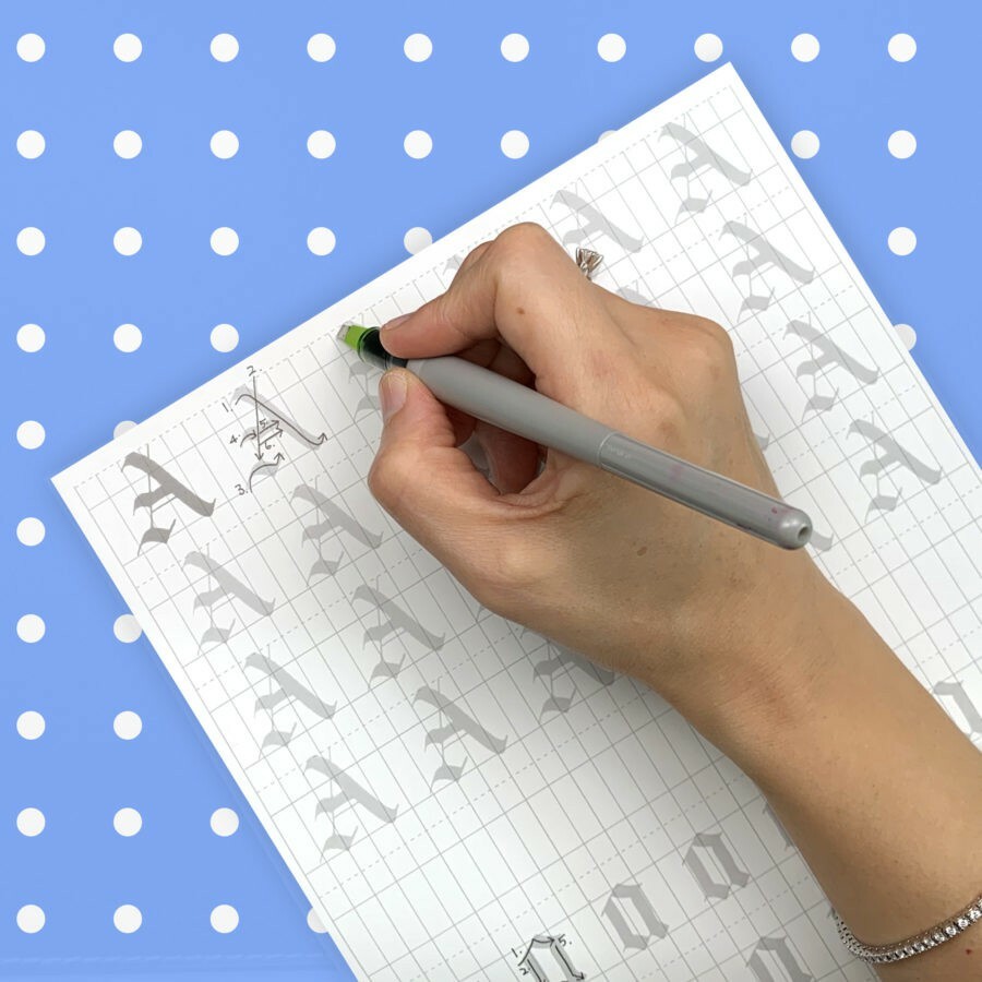 古典哥德體 Gothic 英文書法字帖  ｜筆尖溫度