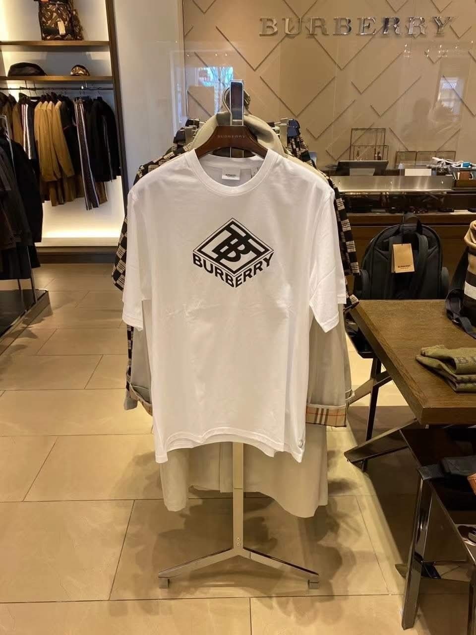 BBR白色方形logo Tee