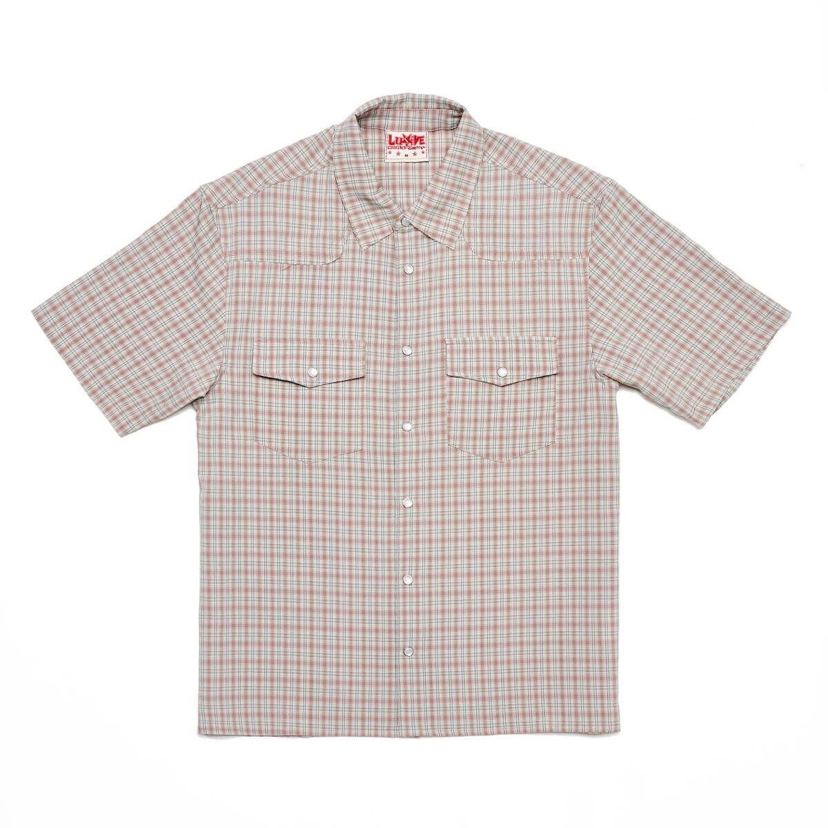 LUSIVE｜西部牛仔短袖襯衫 Western Cowboy Plaid Shirts (格紋)