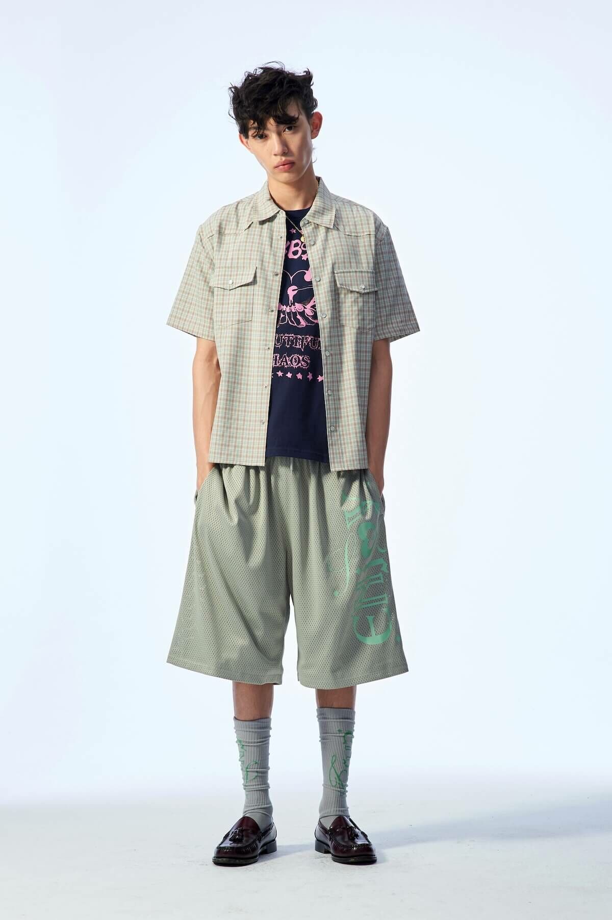 LUSIVE｜西部牛仔短袖襯衫 Western Cowboy Plaid Shirts (格紋)