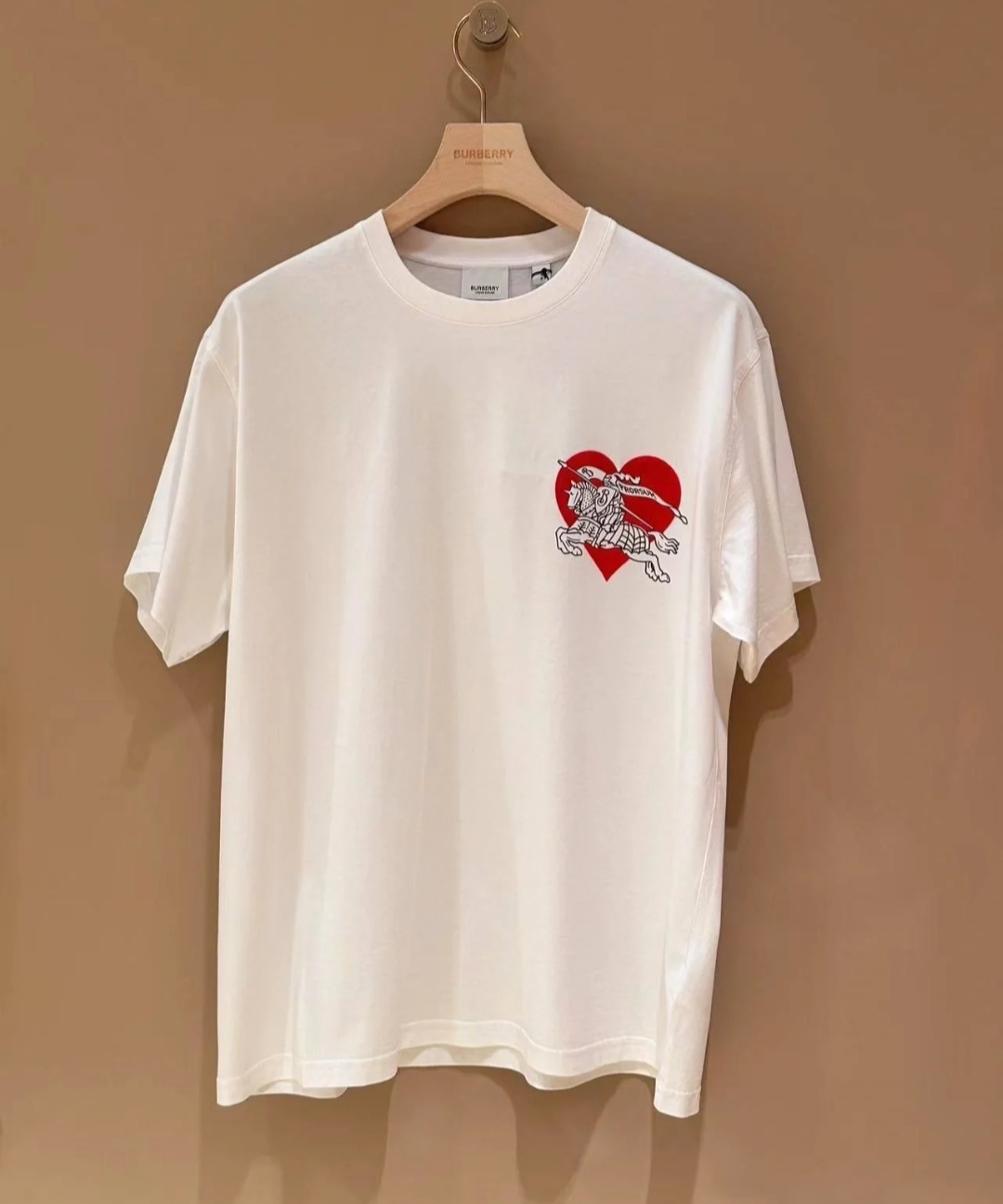 BBR 白色 大愛心併戰馬 Tee