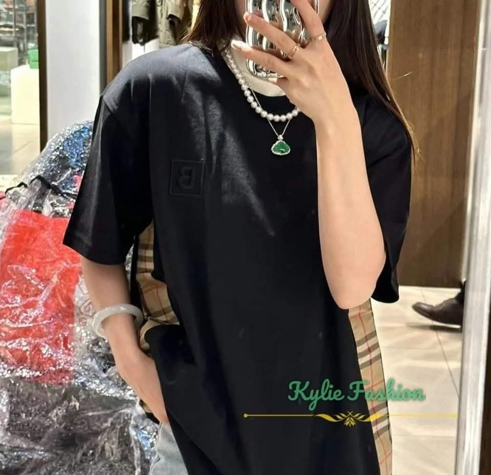 BBR 黑色側面格仔 Tee